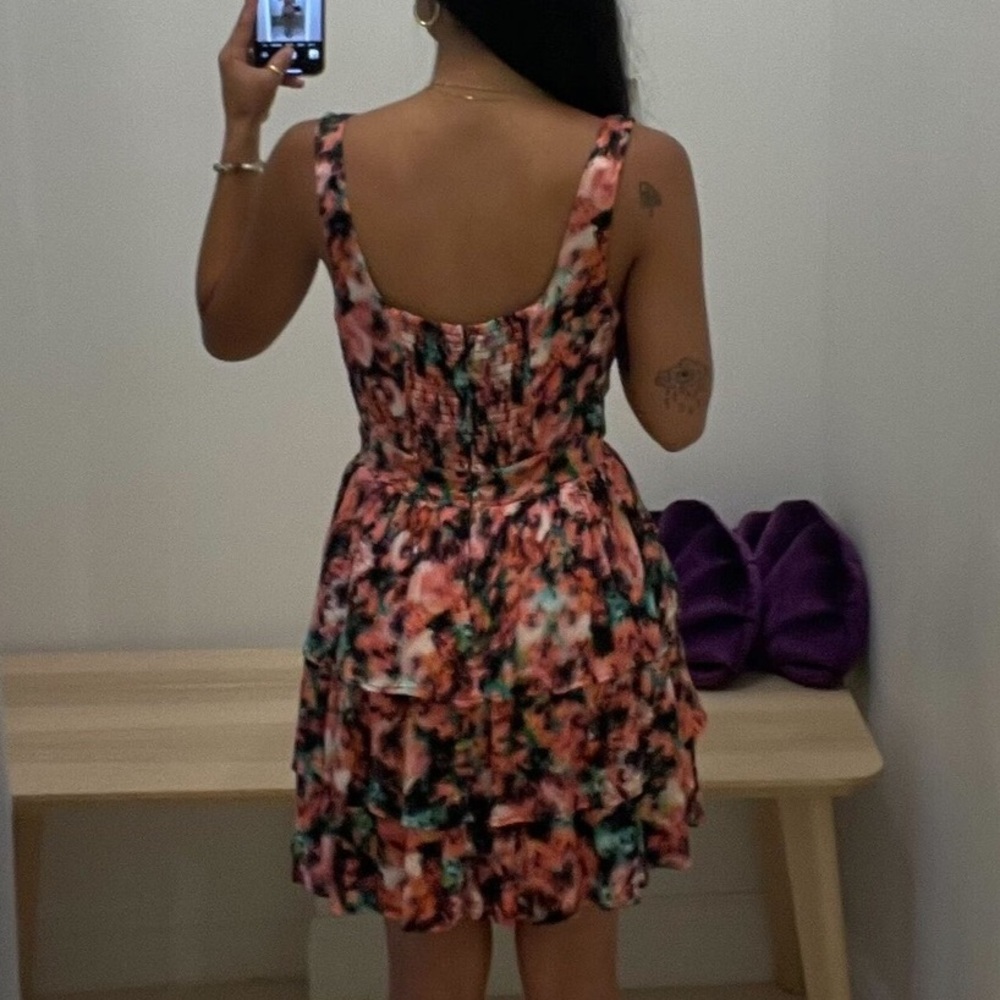 Lana mini tiered skater tank dress - NWT - Large - Multicolor - Picture 5 of 7